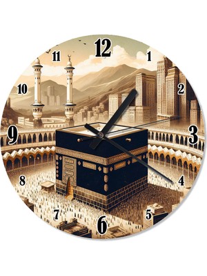 Tablomega Kabe ve Ibdet Eden Insanlar Duvar Saati Duvar Saati