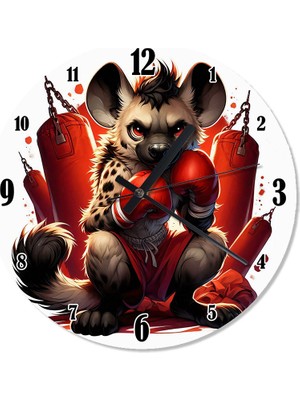 Ekart Boksör Sırtlan  Analog Duvar Saati