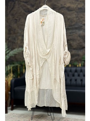 Sahnemoda İpek Yaka Detaylı Sonsuzluk Elbise