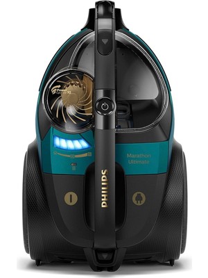 Philips Ultra Emiş Gücü LED Başlık, Powercyclone 10 Teknolojili, Hepa Alerjik Filtreli, Otomatik Açılma/kapanma Özellikli Torbasız Süpürge,luciole Lambader Hediye