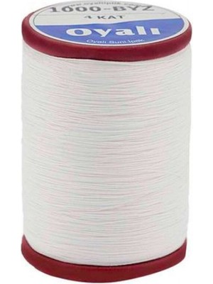 Atmaca Tuhafiye Oyalı 4 Kat Suni Ipek Renk:1000 Beyaz Iğne Oyası Ipi-Nakış Ipi