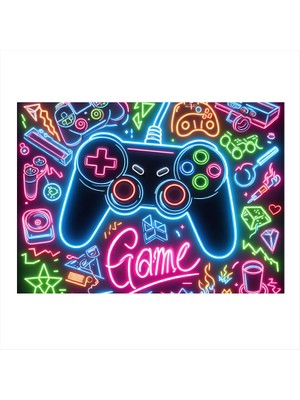 Karizma Tablo Gamer Temalı Desenli Mdf Tablo 35CM X50CM