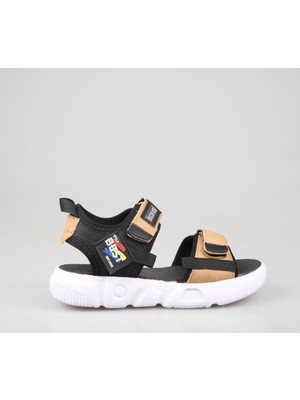 Marka Sesi Bücür Ortopedi 300 Siyah Taba Çocuk Sandalet