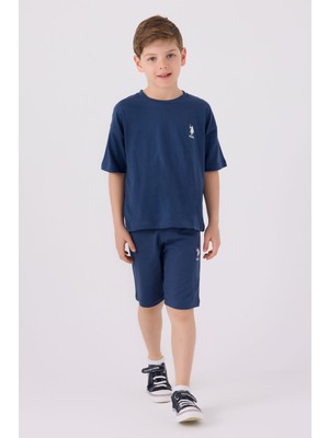 U.S. Polo Assn. U.S. Polo Assn Erkek Çocuk Lacivert Bermuda Takım