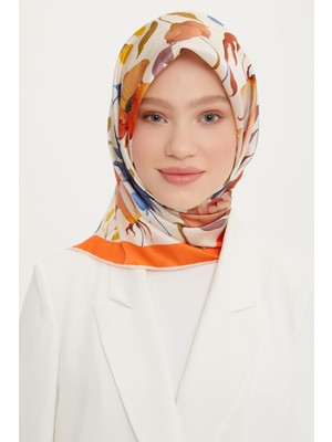 Armine Sport Twill Eşarp - 8740-32 Oranj