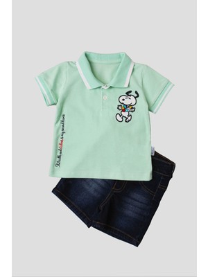 Chicsy Baby Erkek Bebek Pamuklu Polo Takım Pantolon Üst Ikili Takım Düğün Doğum Günü Nişan Nikah Bayram