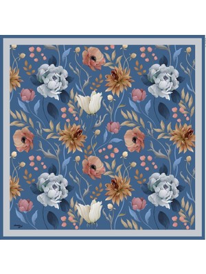 Armine Sport Twill Eşarp - 8740-91 Kot Mavi