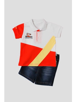 Chicsy Baby Erkek Bebek Pamuklu Polo Takım Pantolon Üst Ikili Takım Düğün Doğum Günü Nişan Nikah Bayram