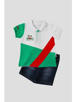 Chicsy Baby Erkek Bebek Pamuklu Polo Takım Pantolon Üst Ikili Takım Düğün Doğum Günü Nişan Nikah Bayram