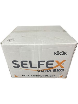 Selfex Rulo Şeffaf Market Poşet Torba - Hışır Atlet Poşet -Küçük Boy - 200 Adetlik 20 Rulo / Koli