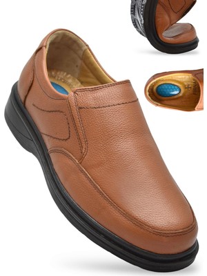 Ispartalılar 7878 Ortopedik Taban Siyah Hakiki Deri Erkek Ayakkabı Mevsimlik