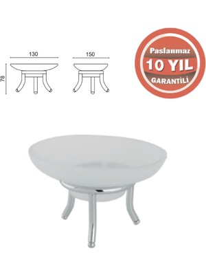 Çelik Banyo D10-024 Dilek Set Üstü Sabunluk