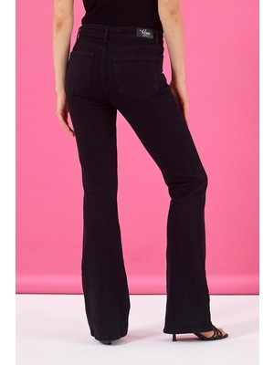 Vena Kadın Jenny Black Flare Jean Pantolon