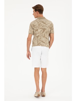 U.S. Polo Assn. Erkek Beyaz Şort / Bermuda 50289423-VR013