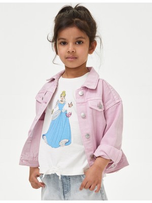 Marks & Spencer Saf Pamuklu Disney Princess™ T-Shirt