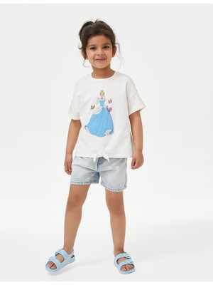 Marks & Spencer Saf Pamuklu Disney Princess™ T-Shirt