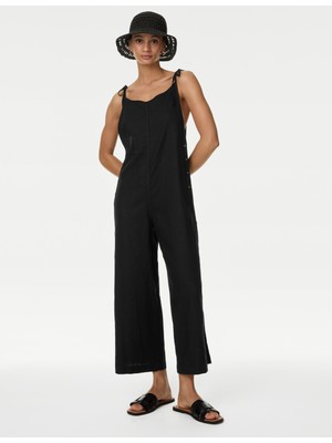 Marks & Spencer Wide Leg Crop Keten Tulum