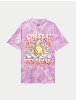 Marks & Spencer Saf Pamuklu SmileyWorld® T-Shirt (6-16 Yaş)