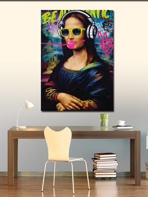 Karizma Tablo Kanvas Tablo Fun Art Mona Lisa