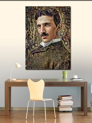 Tablomega Kanvas Tablo Nikola Tesla