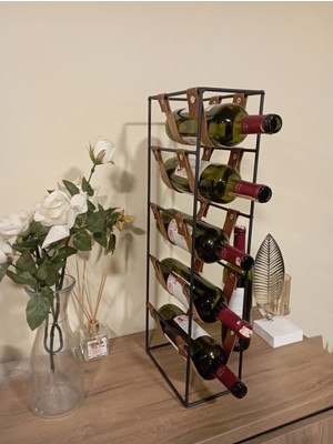 Gogka Wine Rack Drink Stand 5 Li Şaraplık Dekoratif Metal Şaraplık Standı