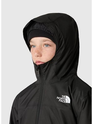 The North Face Siyah Erkek Çocuk Mont NF0A82TAJK31 B Warm Storm Raın Jack