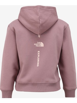 The North Face Kız Çocuk Mor Sweatshırt NF0A854QI0V1 G Vertıcal Lıne Hoodıe