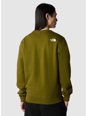 The North Face Yeşil Erkek Bisiklet Yaka Sweatshirt NF0A7X1IPIB1_M Sımple Dome Crew