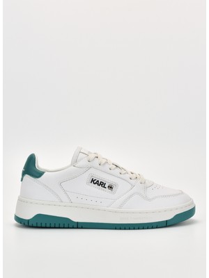 Karl Lagerfeld Beyaz - Yeşil Kadın Sneaker KL63024 01F