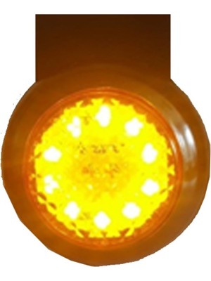 Parçafix Yuvarlak Sallama Lamba Petekli Cam 10 Ledli 24V Sari 504632512
