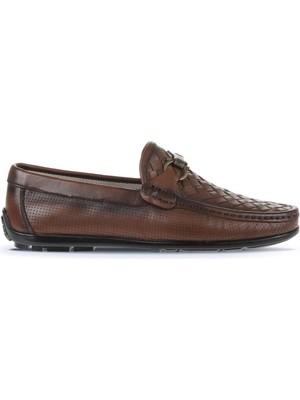 Bueno Shoes Kahverengi Deri Erkek Loafer 21MA204