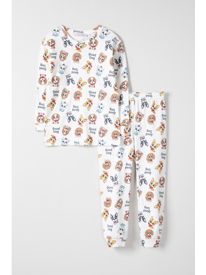 Krazber Erkek Çocuk Baskılı Uzun Kol Pijama Takımı