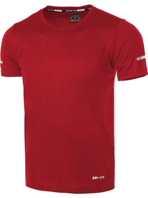 Ghassy Co. Erkek Nem Emici Hızlı Kuruma Atletik Teknik Performans Spor T-Shirt