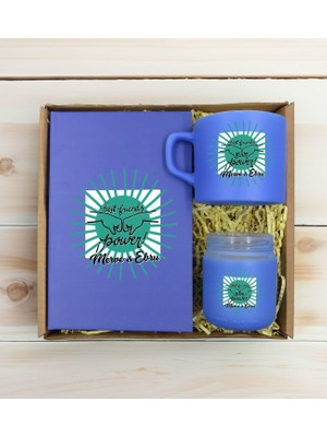 Bk Gift Kişiye Özel Isimli Dtf Best Friend Temalı Mavi Defter & Kahve Fincanı & Mum Hediye Seti-1, Arkadaşa Hediye, Doğum Günü Hediyesi