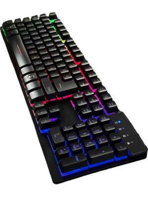 LED Backlight Keyboard Zyg 800 Renkli Işıklı Klavye