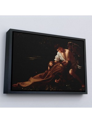 Harita Sepeti Çerçeveli Caravaggio - Saint Francis Of Assisi In Ecstasy TABLO-7123