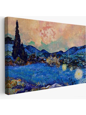Harita Sepeti Vincent Van Gogh - Yeniden Düzenlenen Manzara TABLO-7175