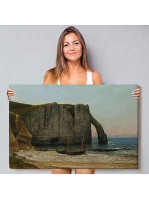 Harita Sepeti Gustave Courbet - Etretat Kayalıkları TABLOSU-7073