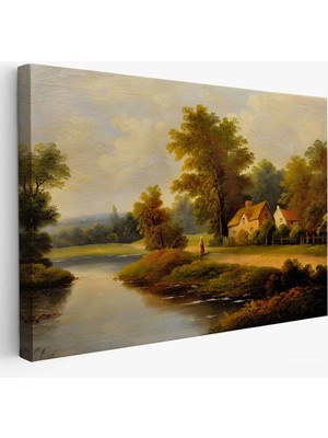 Harita Sepeti Rusya Köy Evi Manzarası TABLO-7020