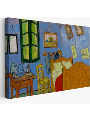 Harita Sepeti Vincent Van Gogh - Arles'ta Yatak Odası Tablosu - Bedroom In ARLES-7160