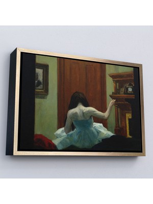 Harita Sepeti Çerçeveli Edward Hopper - New York Interior TABLO-7105