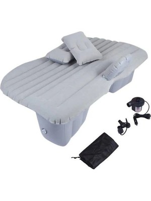 Tekno Trust Gri Araç Içi Şişme Yatak ve Elektrikli Pompa (Gri) Kompresörlü