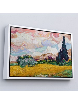 Harita Sepeti Çerçeveli Vincent Van Gogh - Buğday Tarlası TABLO-7150