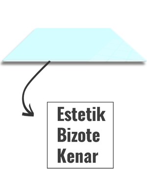 Decorita Cam Mouse Pad | Cam Masa Matı | Satina Cam | Small | 18CM x 22CM