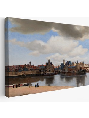 Harita Sepeti Johannes Vermeer - Delft Manzarası Tablı - View Of DELFT-7178