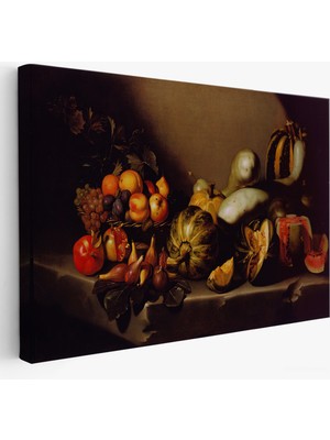 Harita Sepeti Caravaggio - Meyveli Natürmort Tablo - Still Life With FRUIT-7134