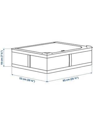 IKEA Skubb Beyaz Hurç 65X53X19 cm Katlanabilir Saklama Düzenleme Kutusu Hurç Yatak Altı Giysi Saklama