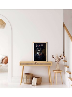 Decotorium Çerçeveli Tablo Anımal Kıngdom-Cat Serisi Mdf Tablo CAT/010