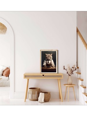 Decotorium Çerçeveli Tablo Anımal Kıngdom-Cat Serisi Mdf Tablo CAT/027