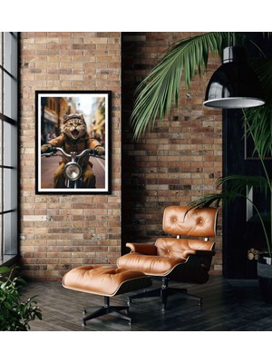 Decotorium Çerçeveli Tablo Anımal Kıngdom-Cat Serisi Mdf Tablo CAT/029